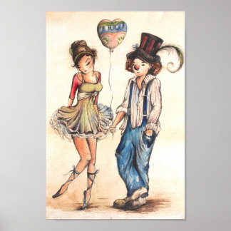 Affiche Ballerina et le clown