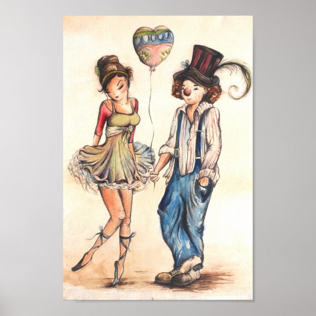 Affiche Ballerina et le clown (Devant)
