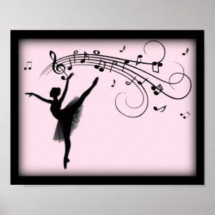 Affiche Ballerina Extraordinaire danser avec musique Poste