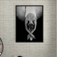 Ballerina noir et blanc Imprimer