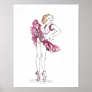 Affiche Ballerina rose