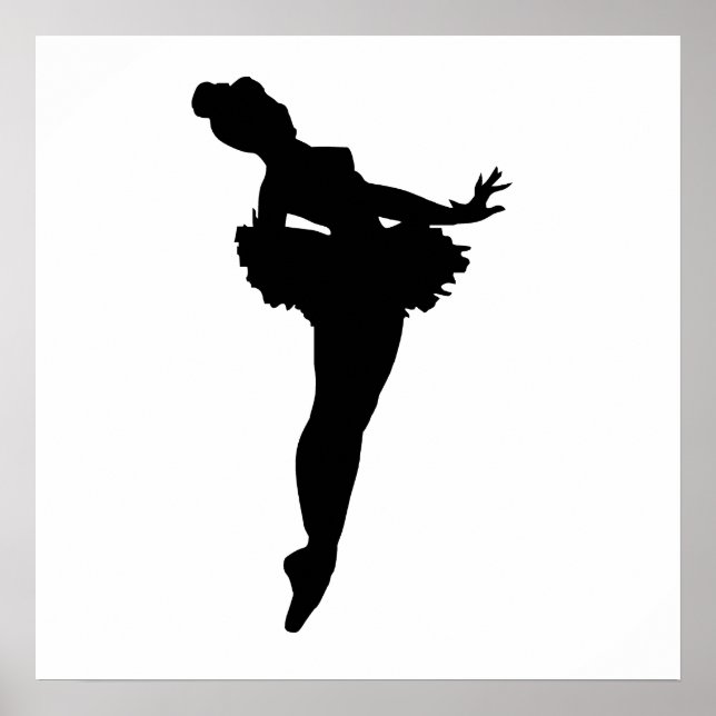 Affiche Ballerina Silhouette (Devant)