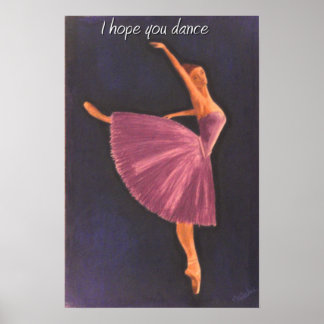 Affiche Ballerine violette