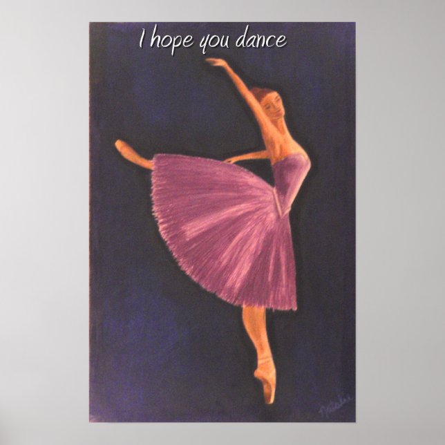 Affiche Ballerine violette (Devant)