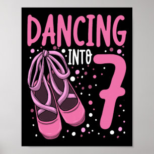 Affiche Ballet Dansant En 7 Anniversaire Ballerina Girls