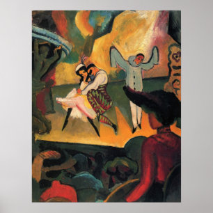 Affiche Ballet Russes, Ballet russe par August Macke