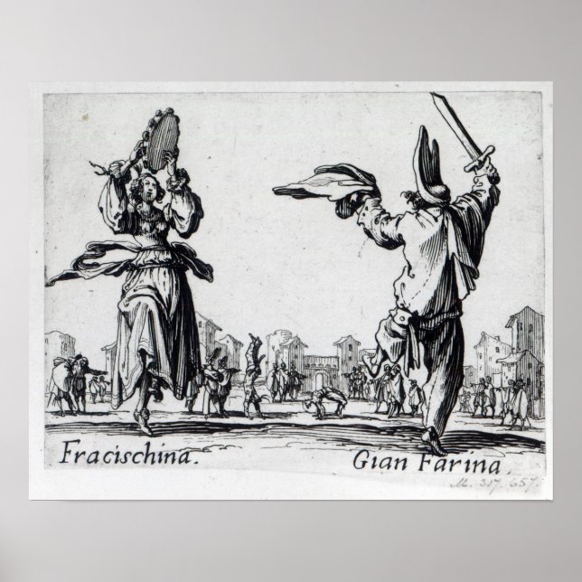 Affiche Balli de Sfessania, c.1622 (Devant)