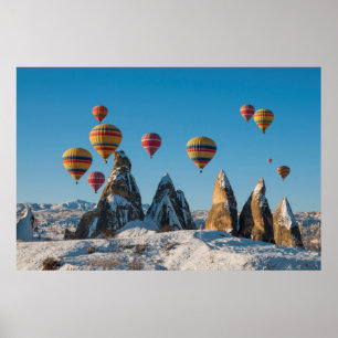 Affiche Ballon à air chaud en Cappadoce
