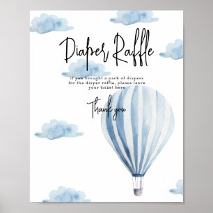 Affiche Ballon à air chaud - Jeu de Déchets