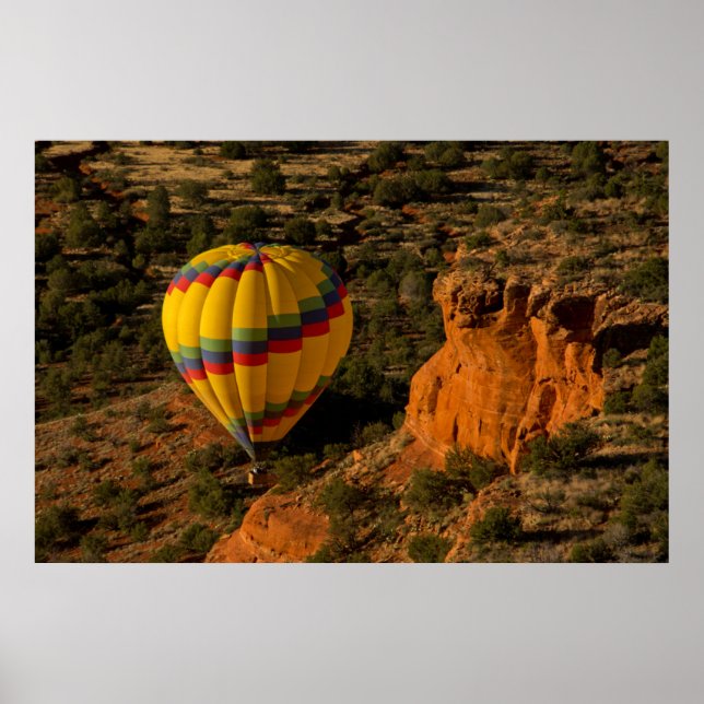 Affiche Ballon à air chaud, Red Rock, Coconino National (Devant)
