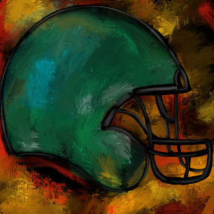 AFFICHE BALLON DE FOOT AMÉRICAIN