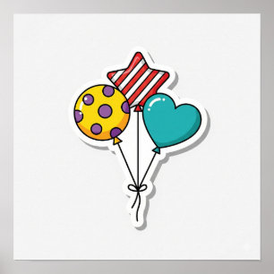 Affiche Ballons