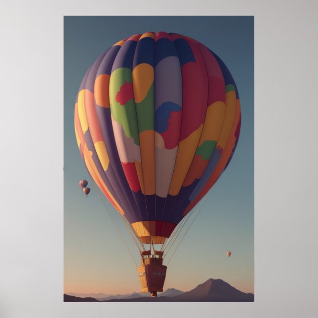 Affiche Ballons à air chaud (Devant)
