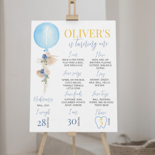 Affiche Ballons Boy Premier anniversaire Jalon Signal