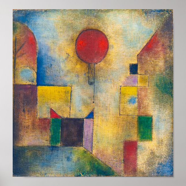 Affiche Ballons rouges | Paul Klee | (Devant)
