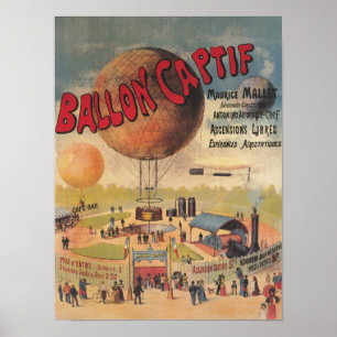 Affiche Balloon captif à l'affiche d'exposition