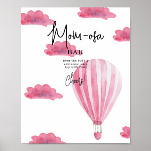 Affiche Balloons Aerostat Rose - bar mimosas
