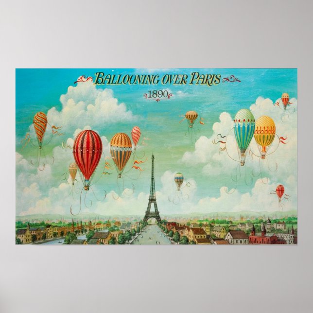 Affiche Balloop Over Paris (Devant)