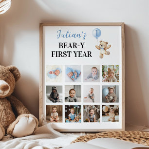 Affiche Ballotte Bleue Ours Teddy Première année Photo Jal