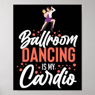 Affiche Ballroom Dancing Débutant Musique Danseuse Cours