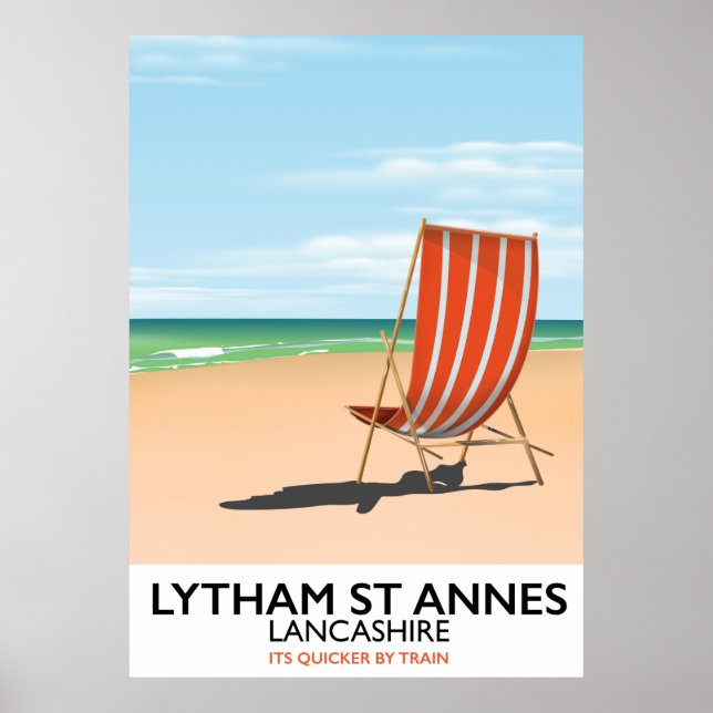 Affiche balnéaire Lytham St Annes Lancashire (Devant)