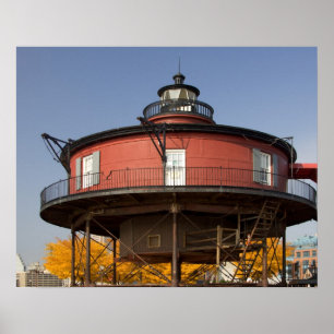 Affiche BALTIMORE, MARYLAND. États-Unis Knoll à sept pieds