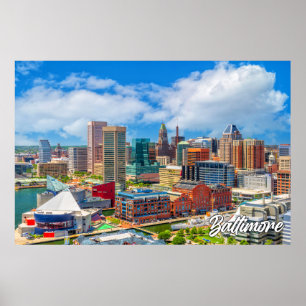 Affiche Baltimore, Maryland, USA