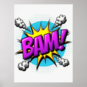 Affiche BAM ! Explosion de souffle de pop - Art de style c