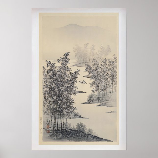 Affiche Bamboo Grove by Nishizawa Tekiho  Vintage Japanese (Devant)