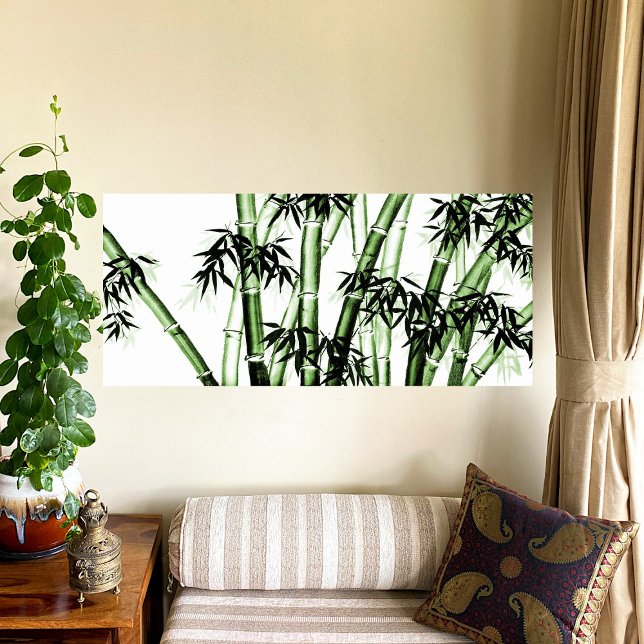 Affiche Bambou Chinese Art - un - vert (Créateur téléchargé)