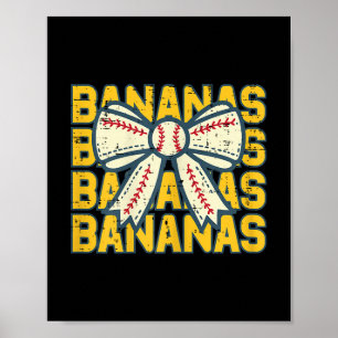 Affiche Banana Bow Ruban Fruit Femmes Filles Enfants T-shi
