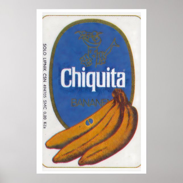 Affiche Banana Bunch - Matchbox Print - Aesthetic Wall Art (Devant)