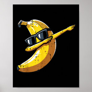 Affiche Banana Dab Sungles Cute Fruit Dance Boys Enfants H