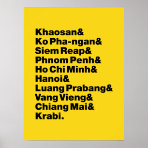 Affiche Banana Pancake Trail / Circuit