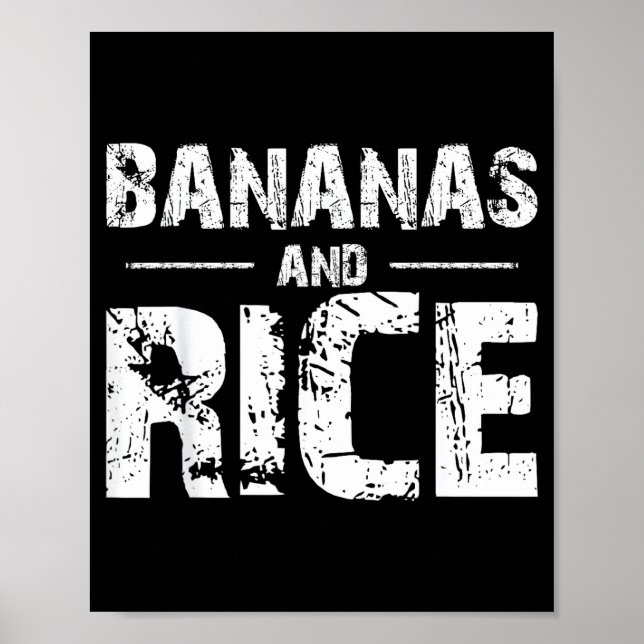 Affiche Bananas and rice  (Devant)
