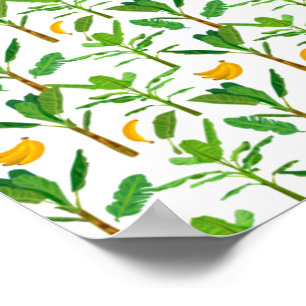 Affiche Banane Arbre Plante Fruit Tropical Alimentation Sa