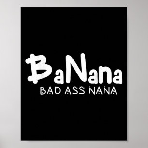Affiche Banane mauvaise Nana drôle grand-mère maman famill