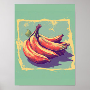 Affiche Banane vintage