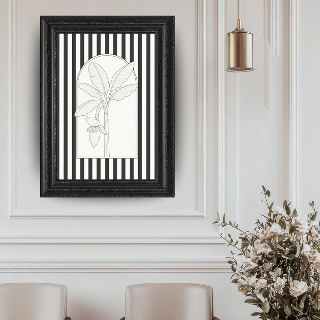 Affiche Bananier Élégant Fleur Botanique (Créateur téléchargé)