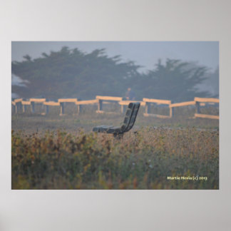 Affiche Banc avec vue