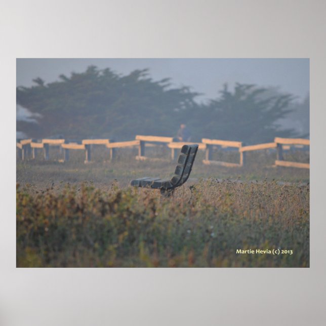 Affiche Banc avec vue (Devant)