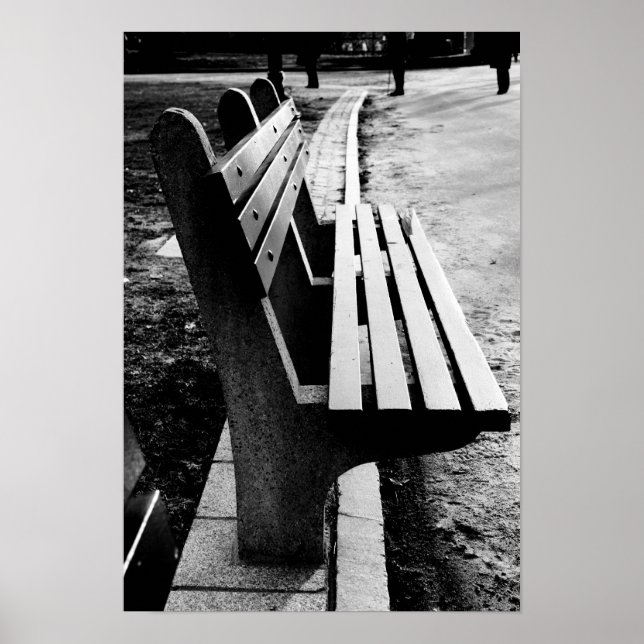 Affiche Banc de parc (Devant)