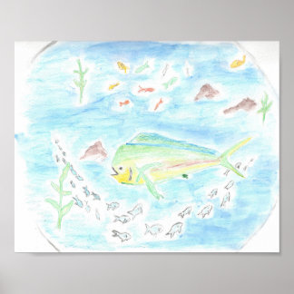 Affiche Banc de poissons
