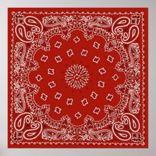 Affiche Bandana rouge