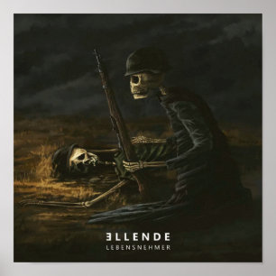 Affiche Bande Black metal Debout thrash lourd Goth Album