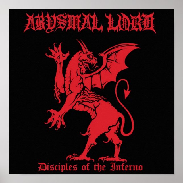 Affiche Bande Black metal Debout thrash lourd Goth Album (Devant)