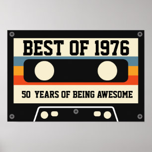 Affiche Bande Cassette Rétro "Meilleur De"