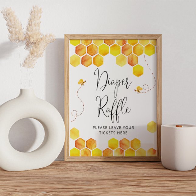 Affiche Bande de baby shower d'abeilles (Créateur téléchargé)