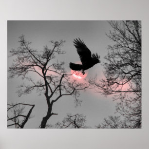 Affiche Bande de ciel rose