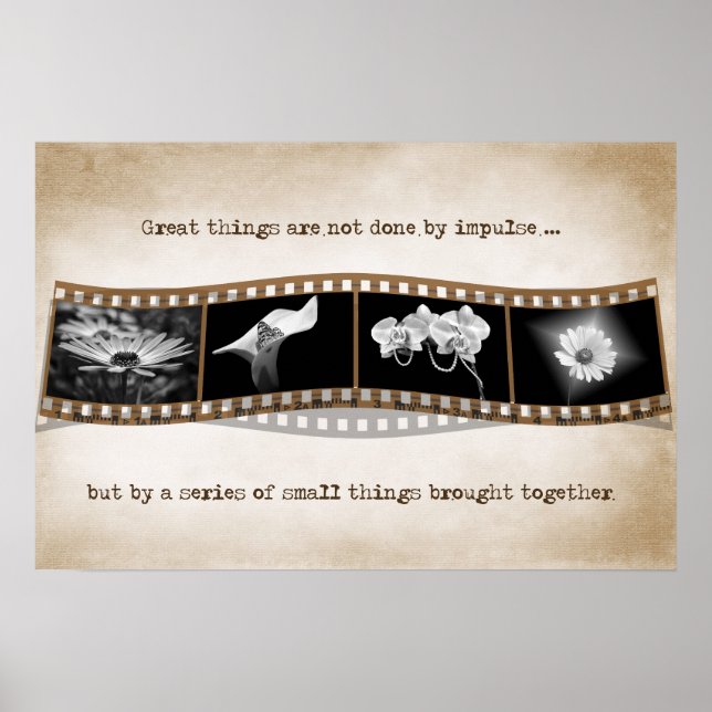 Affiche Bande de film avec citation (Devant)